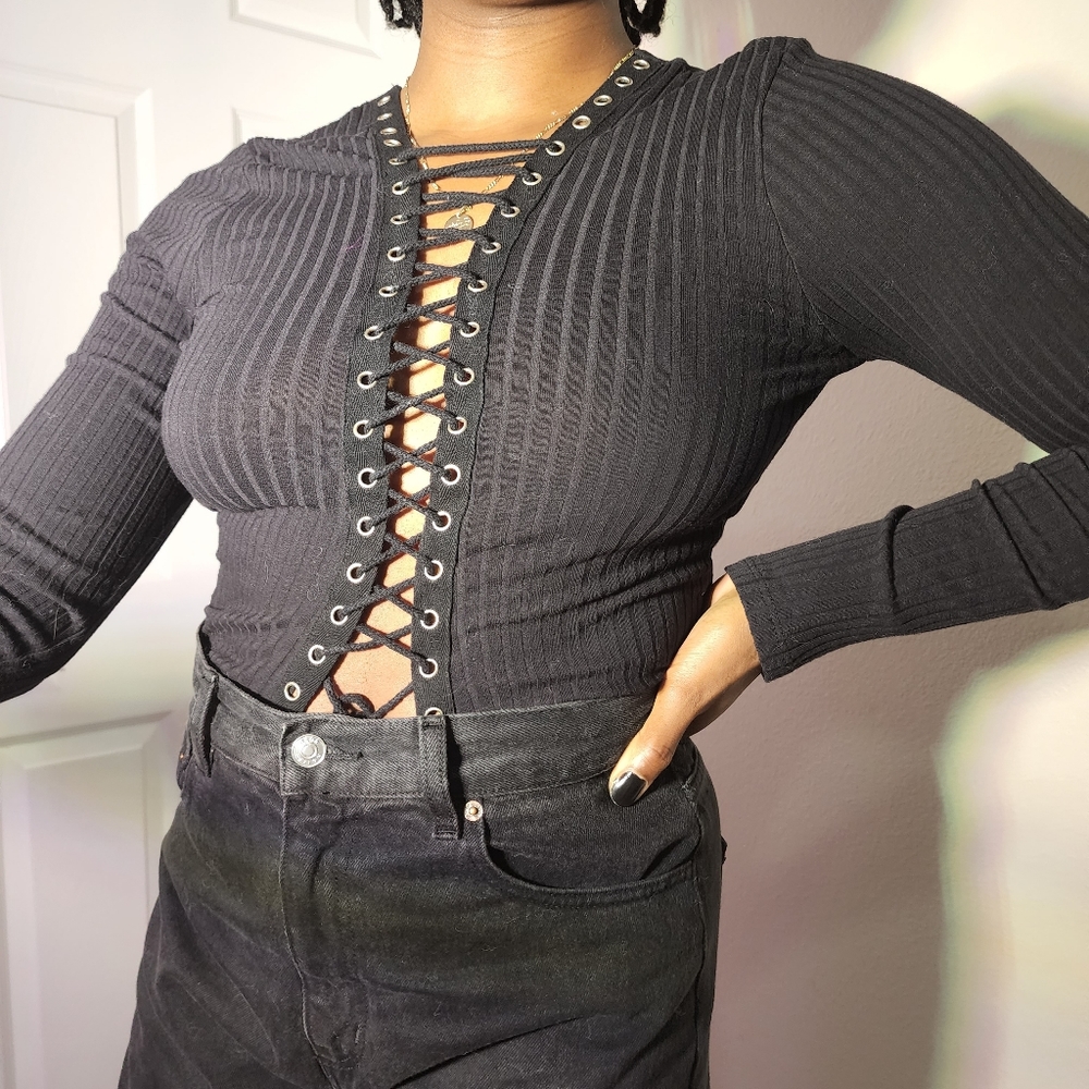 Black Laced Top